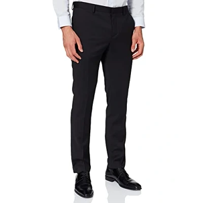 Abbildung von SELECTED HOMME Herren SLHSLIM MYLOBILL BLACK TRS B NOOS Anzughose, Schwarz (Black Black), W42(Herstellergröße: 58)