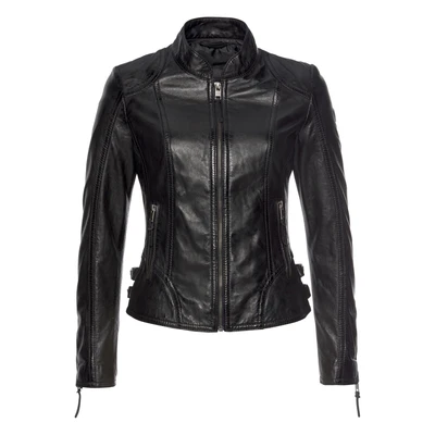 Abbildung von ALPENBLITZ Lederjacke &quot;Athen&quot;, im sportlichen Biker Stil aus hochwertigem Lammnappaleder