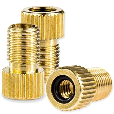 Abbildung von Drahtesel Fahrrad Ventil Adapter von DV SV auf Autoventil Kfz Pumpe AV Ventiladapter (3er Set)