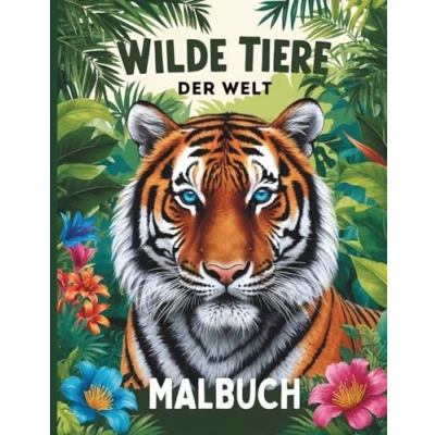 Abbildung von Wilde Tiere der Welt: ein Malbuch ab 6 Jahren
