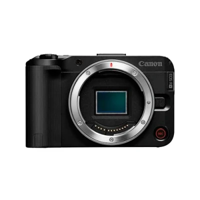 Abbildung von Canon EOS R50 V Vlog Kamera (Gehäuse) kompatibel mit RF Objektiven Content Creator Equipment für Vlogging &amp; Reisen Bluetooth fähig
