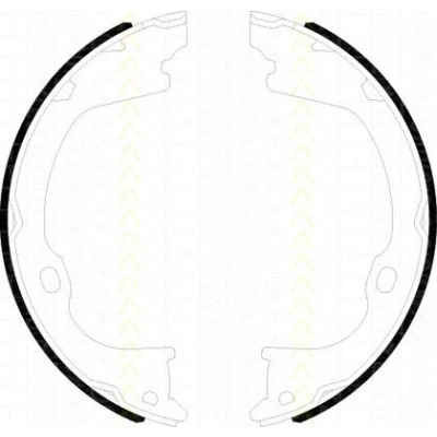 Abbildung von TRISCAN 8100 80019 Handbremsbeläge JEEP: GRAND CHEROKEE 4