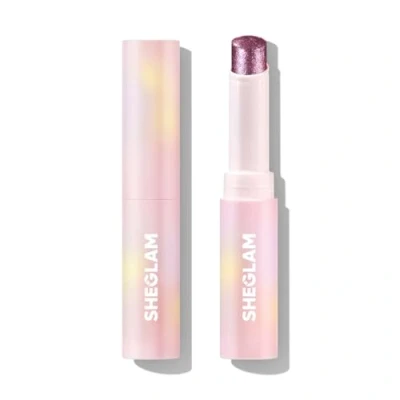 Abbildung von SHEGLAM Kristall Gel Glanz Stick Lidschatten Eyeliner Aufheller Bleistift Wachsmalstift mit Pinsel, leicht zu verblenden langanhaltender schimmernder Violet Crush