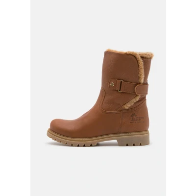 Abbildung von Panama Jack Felia Damen Warm gefüttert Biker Boots Halbschaft Stiefel &amp; Stiefeletten, Braun (Bark B8), 41 EU