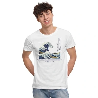 Abbildung von cotton division Herren Mehildrts008 T Shirt, weiß, XXL