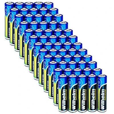 Abbildung von Wilhelm 60 AAA Mikro Universal Alkaline Batterien im Shrink LR03…
