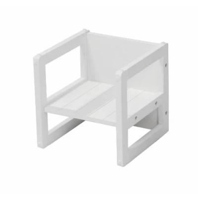Abbildung von roba® Stuhl Sitzhocker, weiß, für Kinder