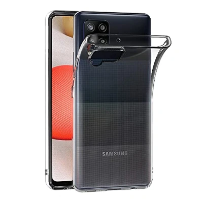 Abbildung von AICEK Hülle Compatible für Samsung Galaxy A42 5G Transparent Silikon Schutzhülle Case Clear Durchsichtige TPU Bumper Handyhülle (6,6 Zoll)