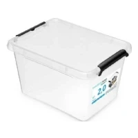 Abbildung von ORPLAST SimpleStore Box mit Clips 2,0 Liter 19,5 x 15 11 cm transparent