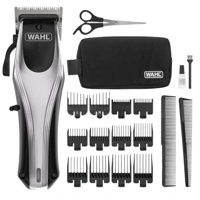 Abbildung von Wahl Haarschneider Rapid Clip, 19 teiliges Akku Haarschneideset, Schnellgleitende Klinge, Einstellbarer Verstellhebel, Leichtes Design