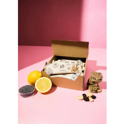 Abbildung von KoRo Bio Oat Bar Lemon Poppy Seed 60 g Zitronig nussiger Geschmack Mit Cashews und getrockneten Sauerkirschen Glutenfrei vegan