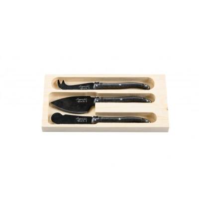 Abbildung von Laguiole Style de Vie Käsemesser Black Stonewash im Geschenkbox