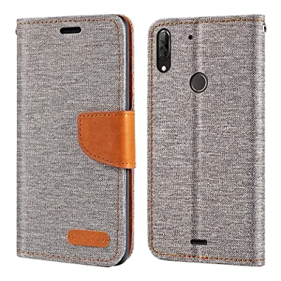 Abbildung von Wiko View 2 Plus Hülle, Oxford Leder Wallet Case mit Soft TPU Back Cover Magnet Flip für