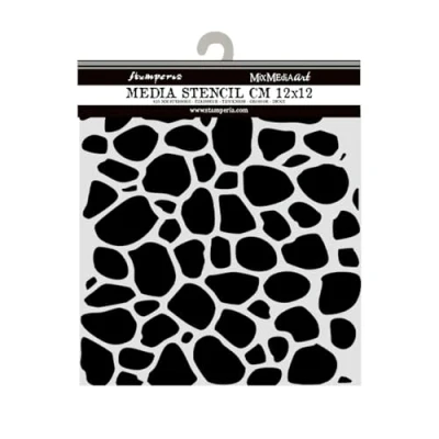 Abbildung von Stamperia Hidden Grove Thick Stencil 12x12cm Stone Pattern (KSTDS30)