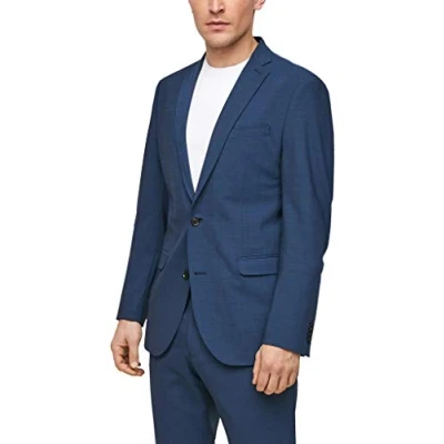 Abbildung von s.Oliver Black Label SLIM FIT Anzugsakko, Herren, Größe: 54, Blue
