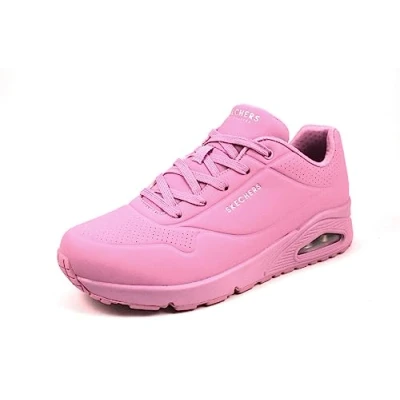 Abbildung von Skechers Sport UNO Sneaker low, Damen, Größe: 35, Pink durabuck / mesh Schuhe