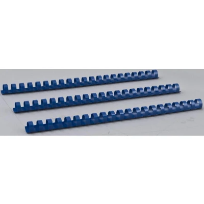 Abbildung von Renz Plastikbinderücken US Teilung, 21 Ringe für DIN A4, Durchmesser 12 mm, blau