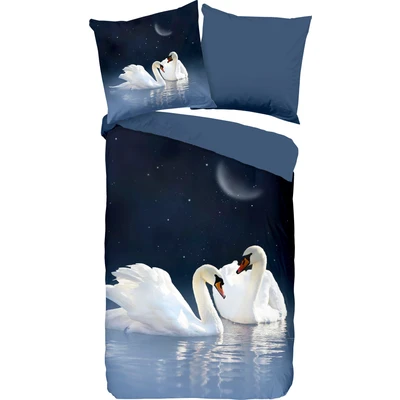 Abbildung von PURE luxury collection Wendebettwäsche &quot;Share&quot;, (2 tlg.), mit Schwänen
