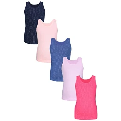 Abbildung von TupTam Unterhemd Mädchen Baumwolle 5er Pack Tank Top Ärmellos Kinder