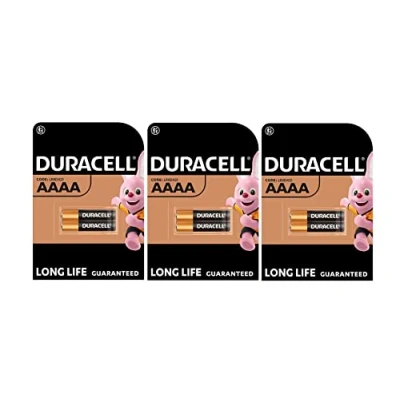 Abbildung von 6 x Duracell AAAA Alkaline (3 Blister mit je 2 Batterien) Batterien