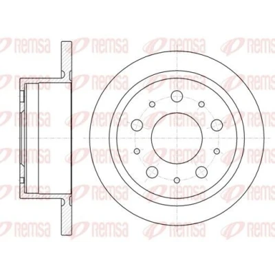 Abbildung von REMSA 61057.00 Bremsscheibe Hinterachse 299,7, 299,7 16 5 voll FIAT: Ducato III Kastenwagen, Pritsche / Fahrgestell, Bus