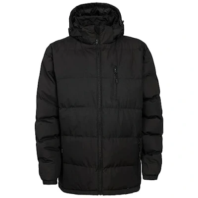 Abbildung von Trespass Herren Warme Gepolsterte Wasserdichte Regenjacke Mit Abnehmbarer Kapuze Clip, Navy, XXL, MAJKCAI20001_NA1XXL