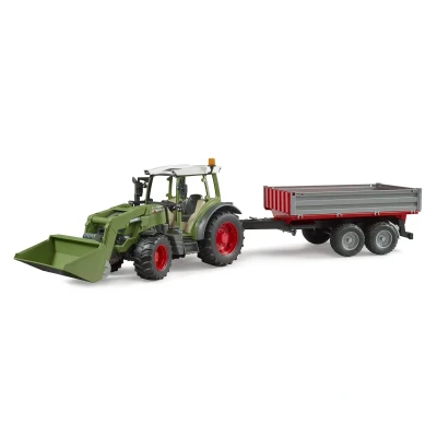 Abbildung von Bruder Traktor Fendt Vario 211 mit Lader und Anhänger 1:16