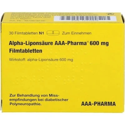 Abbildung von Alpha Liponsäure AAA Pharma 600 mg Film 30 St