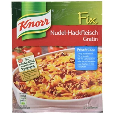 Abbildung von Knorr Fix Nudel Hackfleisch Gratin 2 Portionen (1 x 36 g)