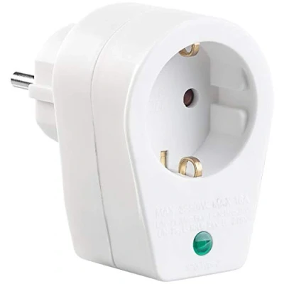 Abbildung von revolt Überspannungsstecker: Steckdosen Adapter mit Überspannungsschutz bis 6.000 Volt (Blitzschutzsteckdosen, Netzfilter, Steckdosenleiste)