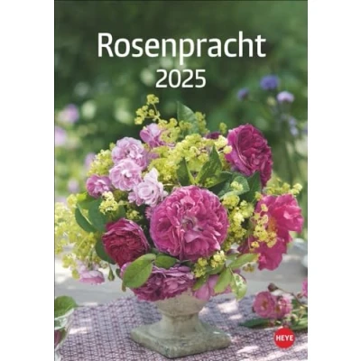 Abbildung von Rosenpracht Kalender 2025: Wandkalender mit 12 prachtvollen Fotos der schönsten Rosen. Dekorativer Bild Platz für Termine und Notizen.
