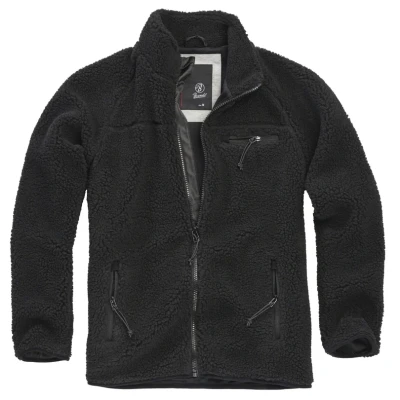 Abbildung von Brandit Teddy Fleecejacke, Herren, Größe: 4XL, Black