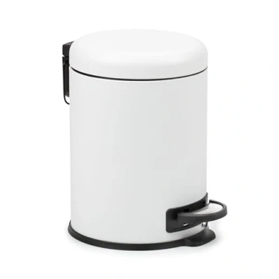 Abbildung von TATAY Papelera Baño con Pedal de Acero Inoxidable, 5L Capacidad, Interior Extraíble, Cierre Caída Amortiguada, Libre BPA, Color Taupe, Medidas 29 x 22 27 cm