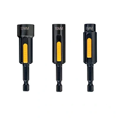 Abbildung von DeWALT DT7460 QZ, Steckschlüssel Set, 3 Stück(e), Schwarz, 8,10,13 mm
