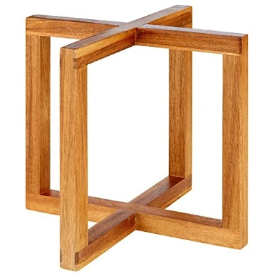 Abbildung von APS 33280 WOOD Akazienholz Buffet Ständer, 20 x 17, 5 cm, Beige