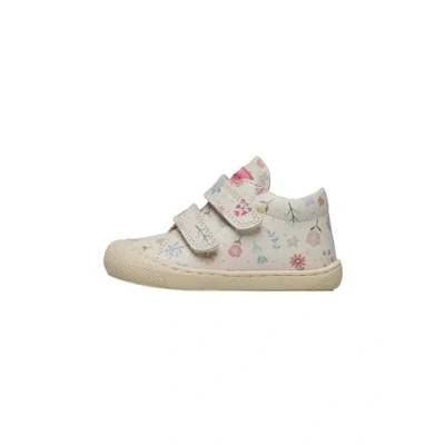 Abbildung von Naturino Lauflernschuhe aus Leder mit Blumenprint, weiß 20