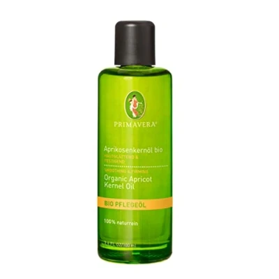 Abbildung von PRIMAVERA Pflegeöl Aprikosenkernöl bio 100 ml Aromaöl, Naturkosmetik glättend, festigend bei reifer und empfindlicher Haut vegan