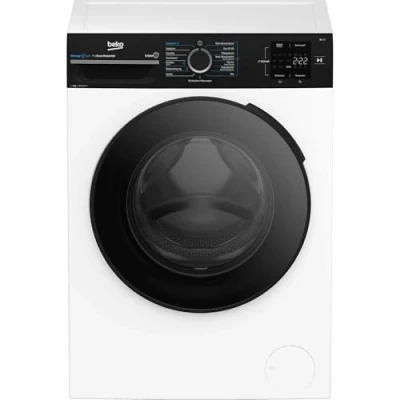 Abbildung von BEKO Waschmaschine BM3WFU3941R, 9 kg, 1400 U/min, SteamCure, Coldwash Wasser u. Zeitersparnis, Multifunktionsdisplay