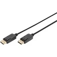 Abbildung von DIGITUS DisplayPort Kabel UHD 4K/60Hz 3m mit Verriegelung HBR 2 Kompatibel Monitor, Gaming Grafikkarte