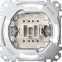 Abbildung von Schneider Electric Merten MEG3112 0000 Ausschalter Einsatz, 2 polig, 10 AX, AC 250 V, Steckklemmen, Unterputz zum Einabi Schalter und Steckdosen, Made in Germany