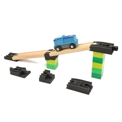 Abbildung von 6 Steigungen für Zug aus Holz, kompatibel mit Brio Duplo