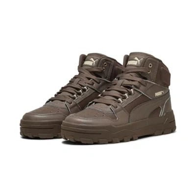 Abbildung von PUMA Erwachsene Rebound Abrupt Sneakers 39, Flat Bronze Canvas White Brown Beige