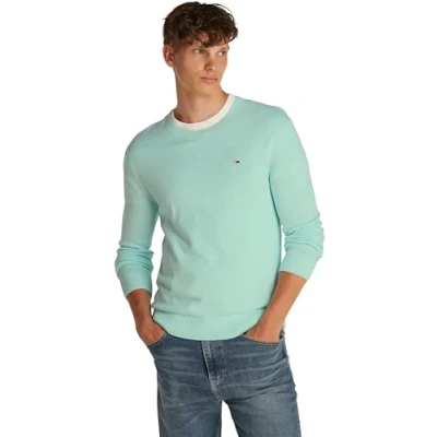 Abbildung von Tommy Jeans Essential Light Strickpullover, Herren, Größe: 66, Spring mint