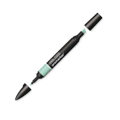 Abbildung von Winsor &amp; Newton &quot; ProMarker 0203275 Professioneller Layoutmarker 2 Spitzen, fein breit für Zeichnungen, Design Layouts Weiches Grün