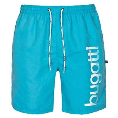 Abbildung von Bugatti Herren Badeshort in Marineblau, türkis oder schwarz, Türkis, XXL