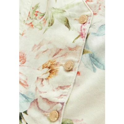 Abbildung von Next Regular FIT Vneck Jeanskleid, Damen, Größe: 44/46xR, Floral printed