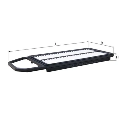Abbildung von MAHLE ORIGINAL LX 4481 Luftfilter 25,5 159 357 Filtereinsatz SUZUKI: Baleno II Schrägheck