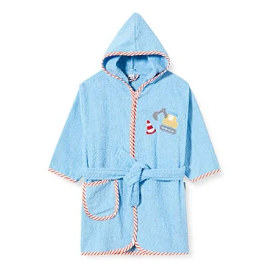 Abbildung von Playshoes Bagger Bademantel für Kinder, Größe: 98/104, Bleu
