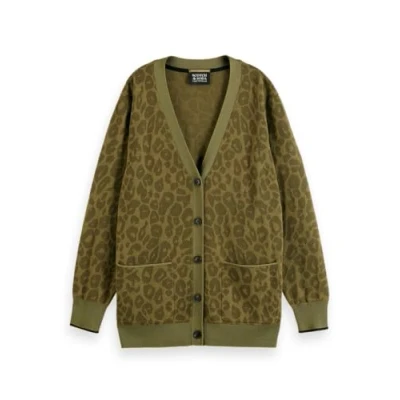 Abbildung von Scotch &amp; Soda Relaxed Cardigan Strickjacke, Damen, Größe: Medium, Khaki