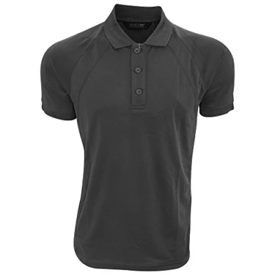 Abbildung von Regatta Herren Coolweave Regular Fit Uni Polo Short Sleeve Shirt, Schwarz, XXXL